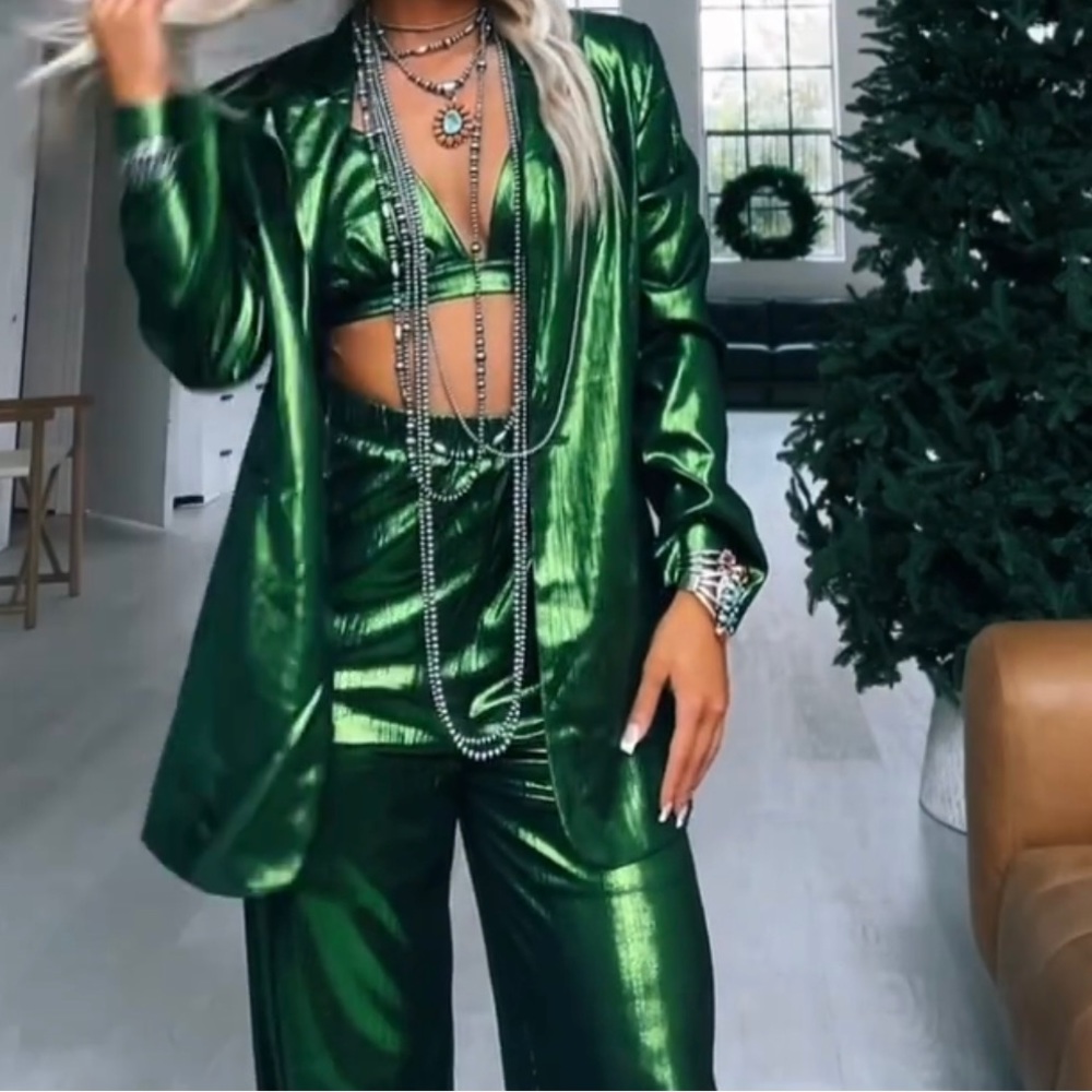 Green western chic 3 piece set